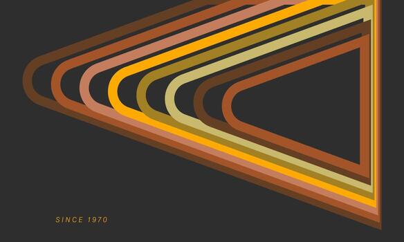 diseño de patrón retro en estilo abstracto con líneas coloridas. ilustración vectorial vector