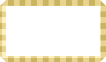 süßes gelbes Banner, Tag, Label Checkers, Gingham, Plaid, Tartan-Dekoration png