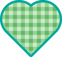 carino cuore forma scacchiera, dama, percalle, plaid, tartan decorazione png