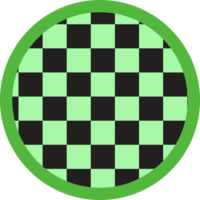 cute colorful round shape checkerboard, checkers, gingham decoration png