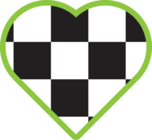 carino cuore forma scacchiera, dama, percalle, plaid, tartan decorazione png