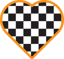 carino cuore forma scacchiera, dama, percalle, plaid, tartan decorazione png