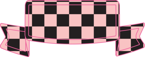 carino mascheratura nastro, striscione, etichetta, etichetta dama, percalle, plaid, tartan decorazione png