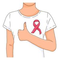 Breast cancer awareness month, support or proud survivor concept vector