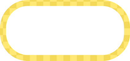 süßes gelbes Banner, Tag, Label Checkers, Gingham, Plaid, Tartan-Dekoration png