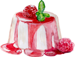 gâteau et pâtisserie à l'aquarelle png