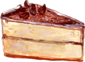 gâteau et pâtisserie à l'aquarelle png