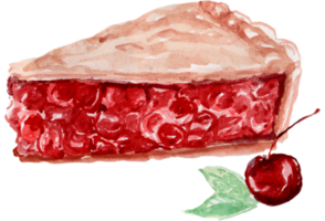 gâteau et pâtisserie à l'aquarelle png