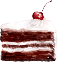 gâteau et pâtisserie à l'aquarelle png