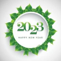 Beautiful new year 2023 card celebration holiday design vector