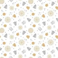 Seamless pattern with a christmas theme isolated on a white background vector