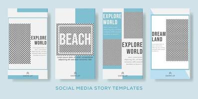 story banner layout template modern design background for social media post. Vector illustration
