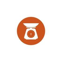 weighing vector icon