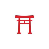 torii gate Icon vector