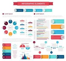 conjunto de elementos infográficos para el diseño de la presentación vector