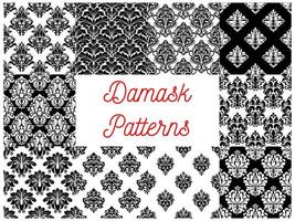 Damask patterns. Ornamental decoration