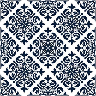 Floral ornamental decoration pattern