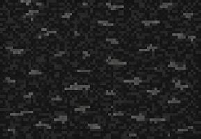 Cubic black coal blocks pixel background pattern vector