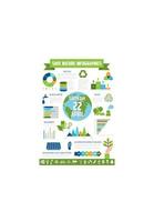 Save nature infographic for Earth Day design vector