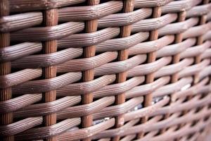 Detail of Plastic weave furniture photo