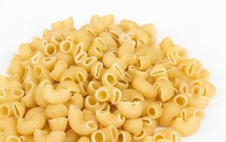 italian pasta macaroni isolated on white background photo