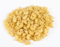 italian pasta macaroni isolated on white background photo