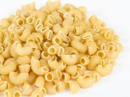 italian pasta macaroni isolated on white background photo