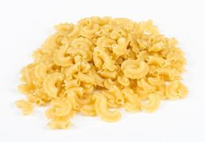 italian pasta macaroni isolated on white background photo