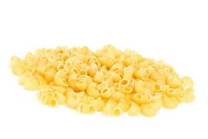 italian pasta macaroni isolated on white background photo