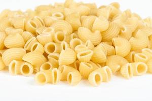 italian pasta macaroni isolated on white background photo