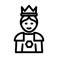 diseño de icono de reina vector