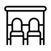 Bus Stop Icon Design vector