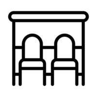 Bus Stop Icon Design vector