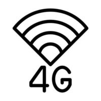 diseño de icono 4g vector