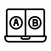 Ab Testing Icon Design vector