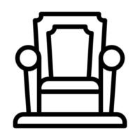 diseño de icono de trono vector