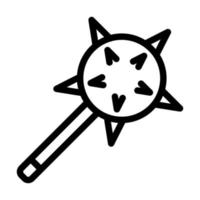 Mace Icon Design vector