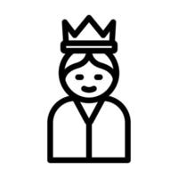 Princess Icon Design vector