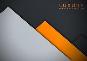 Modern Overlap Dimension Orange Line Bar Background with Copy Space for Text or Message vector