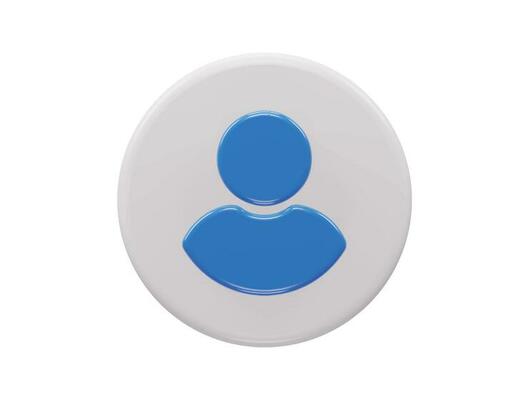 Person icon 3d element vector