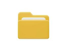 File icon 3d render vector