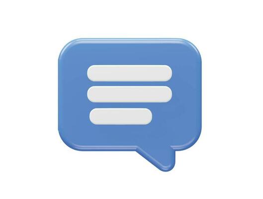 Message icon 3d