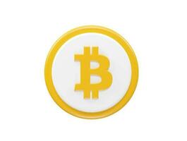 Bitcoin icon element vector