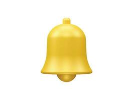 Bell 3d rendering icon illustration vector