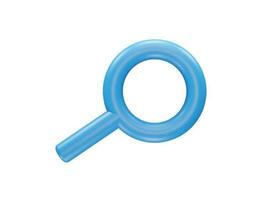 Search icon 3d render element vector