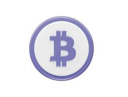 Bitcoin icon element vector