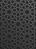 Seamless islamic pattern 3d . Traditional Arabic design element. vector