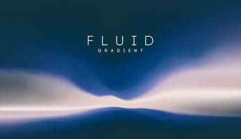 Blue gradient fluid background. Fluid colors 3d graphic gradient abstract. Shapes abstract futuristic 3d flow. vector