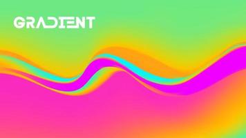 Vibrant gradient background. Vector rainbow pattern 3d fluid creative background.