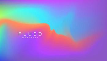 Digital gradient background. Shape holographic gradient. Liquid 3d substance. Light color gradient abstract background. Vector illustration.